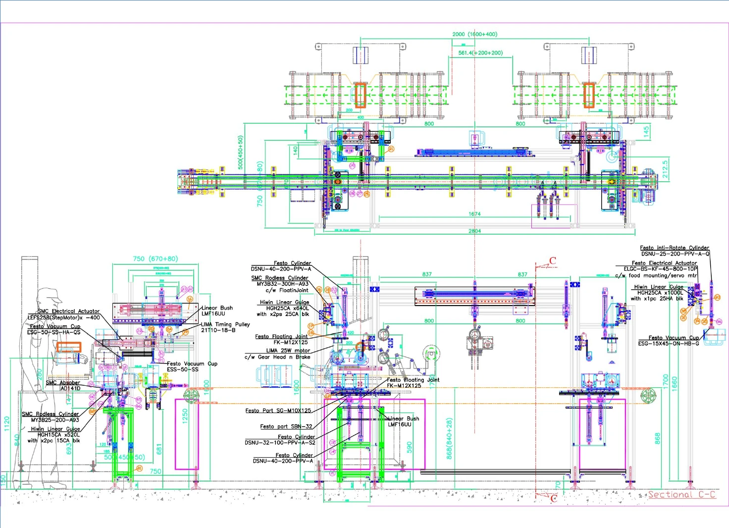 Multi-view engineering layout from the MICTROL company profile